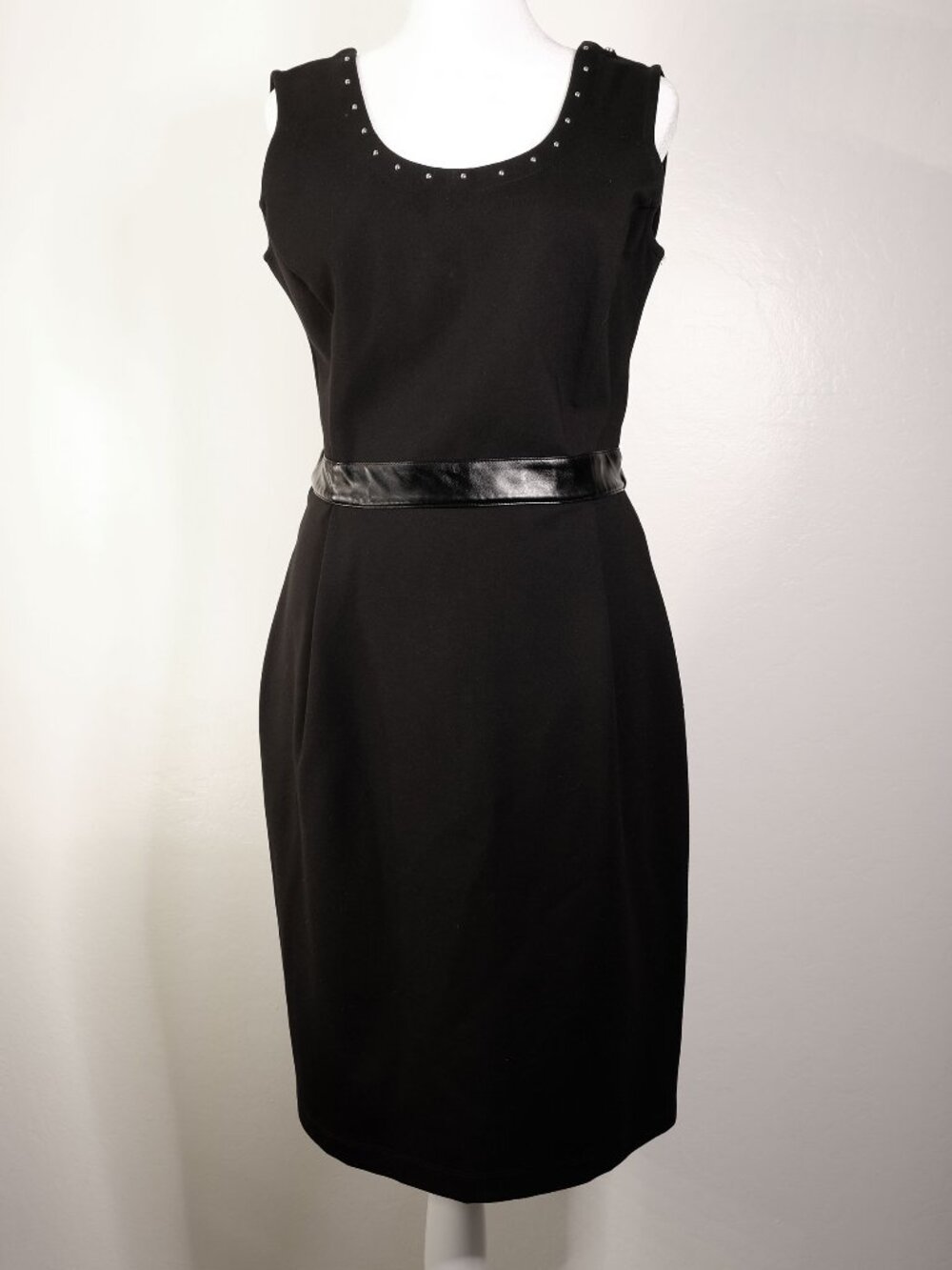 Diesel D-Joys Rock-Chic little black dress, Sleeveless, Size S